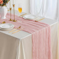 Dusty Pink Cheesecloth Table Runner – 10 ft