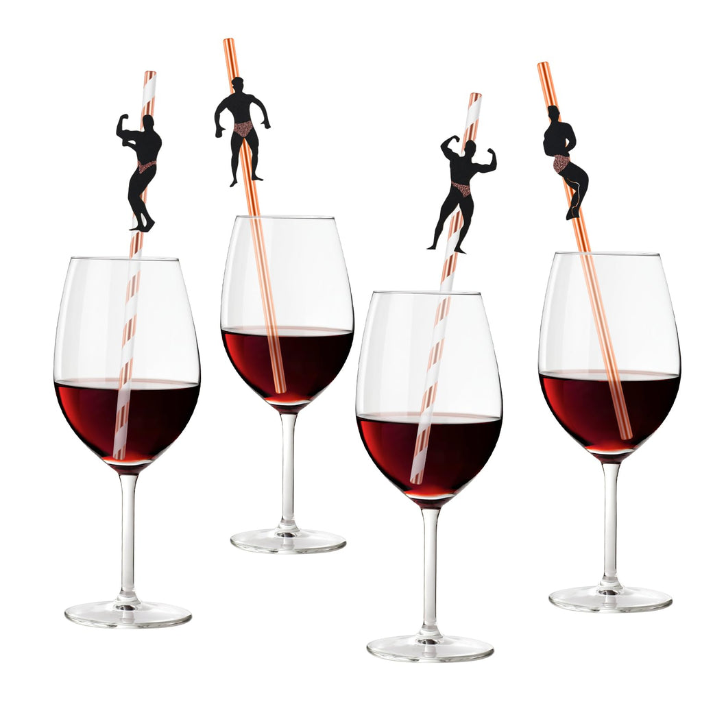 Male Dancer Bachelorette Straws – 36 Pack