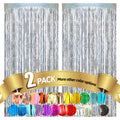 Silver Tinsel Curtains – 2 Pack