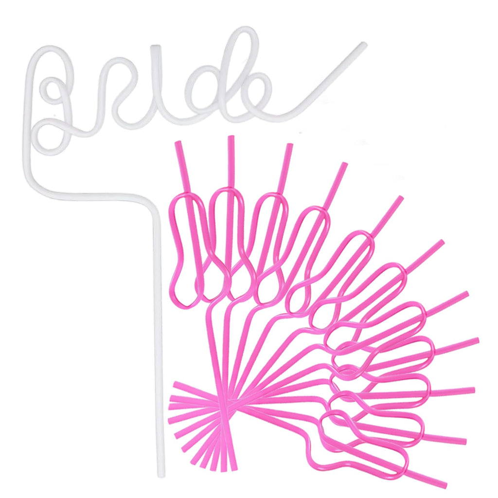 Bride & Squad Reusable Straws – Set of 12