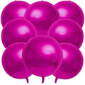 Hot Pink 4D Sphere Balloons – 8 Pack, 22 in