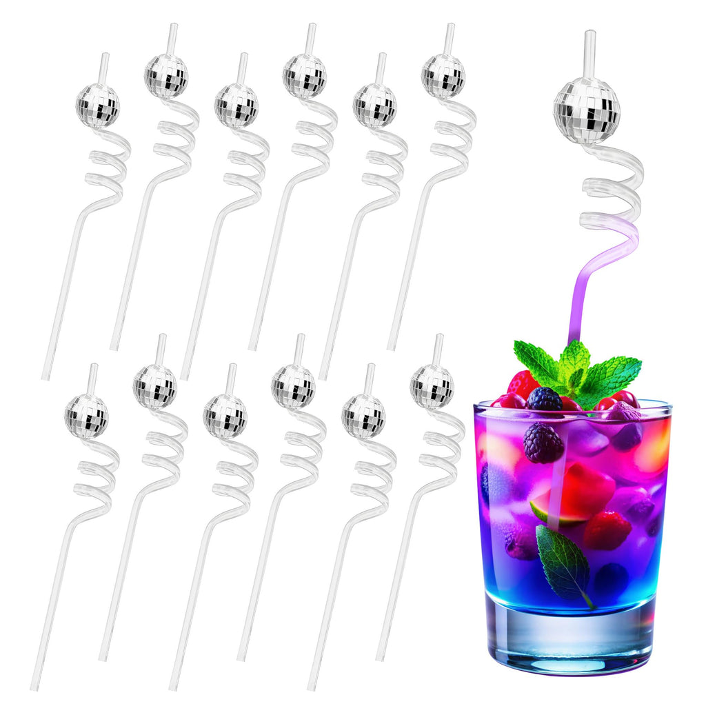 Disco Ball Straws – 12 Pack