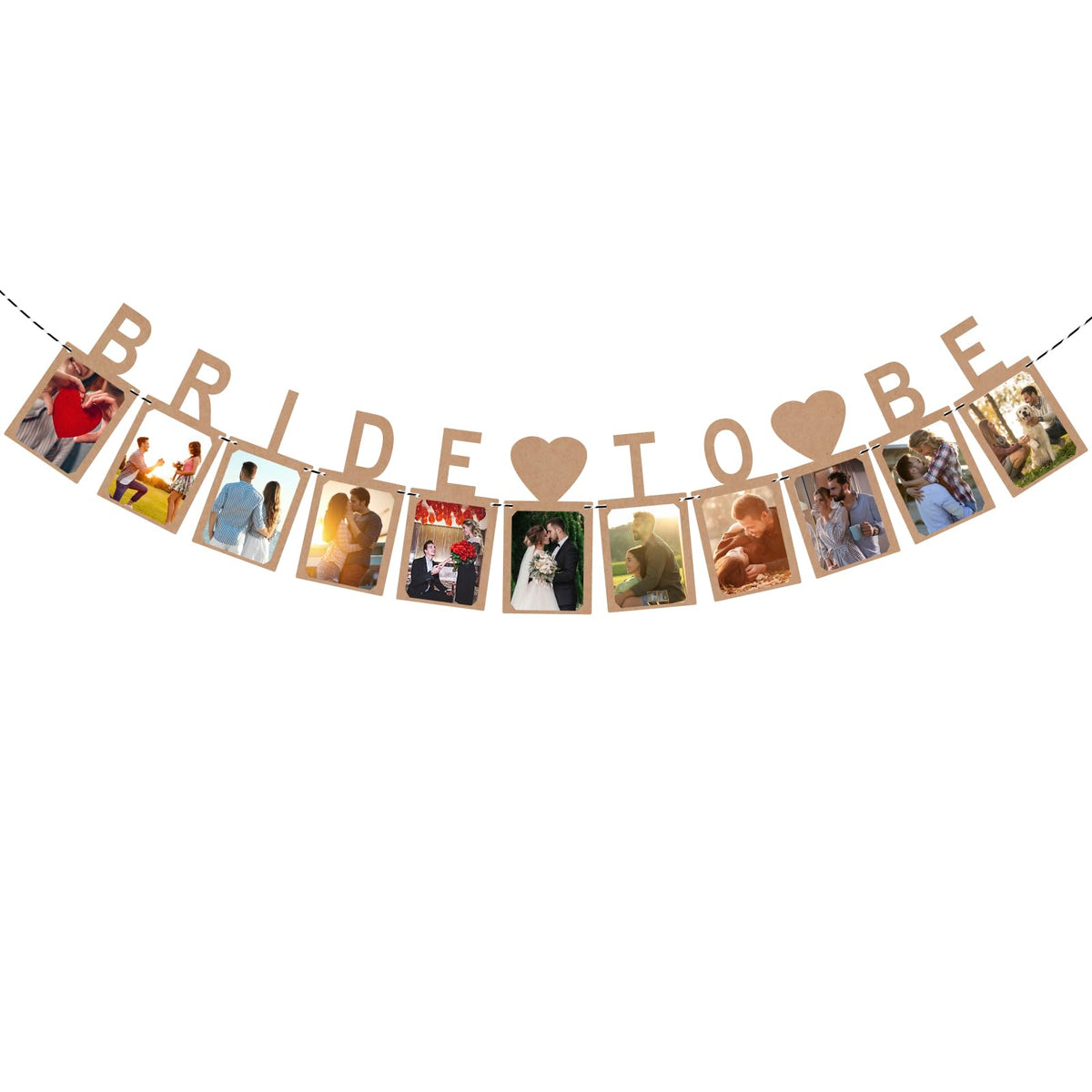 Bride to Be Photo Banner – Kraft