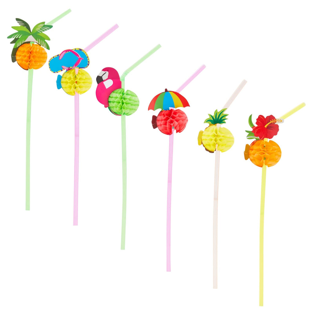 Tropical Cocktail Straws – 100 Pack