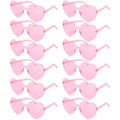 12 pack of pink heart sunglasses bachelorette party favors