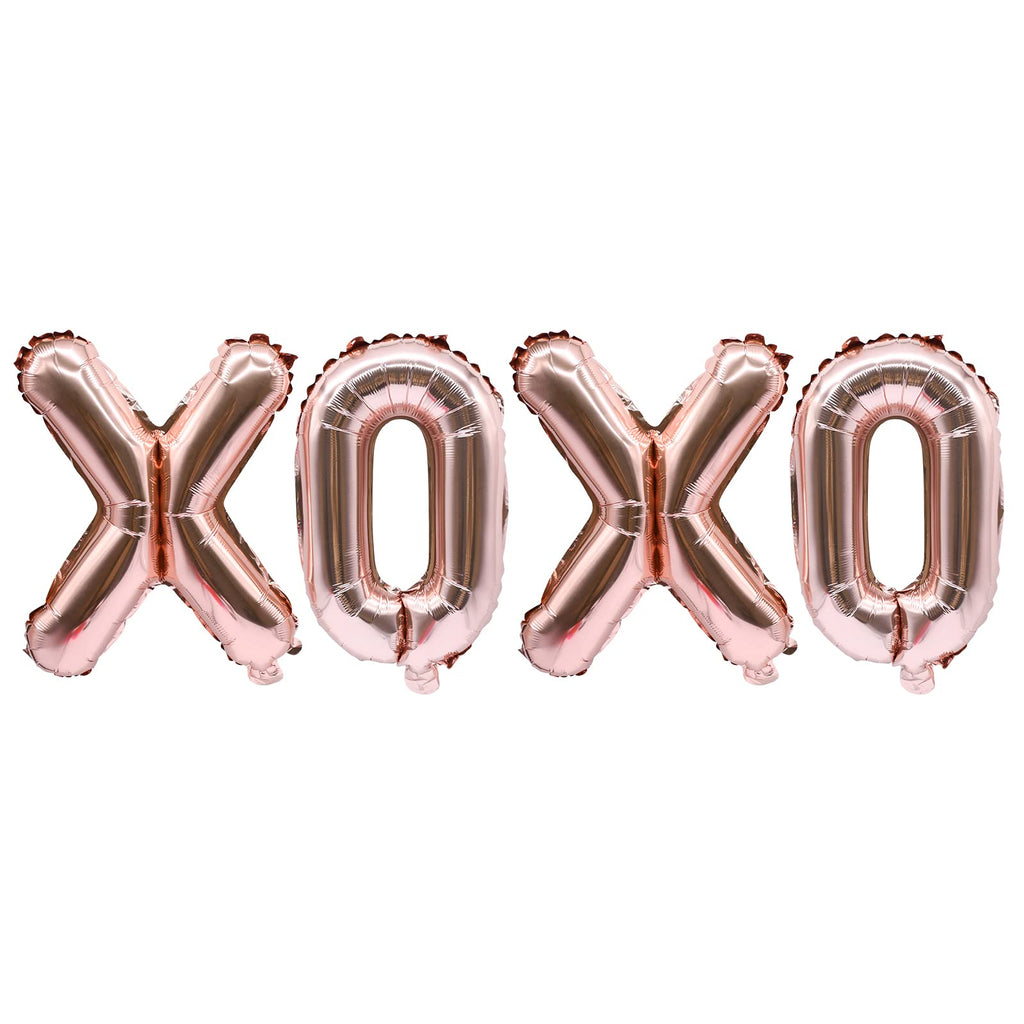 XOXO Rose Gold Letter Balloons – 16 in