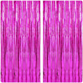 Rose Red Tinsel Curtains – 2 Pack