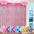 Foil Fringe Curtain Backdrop – 3 Pack
